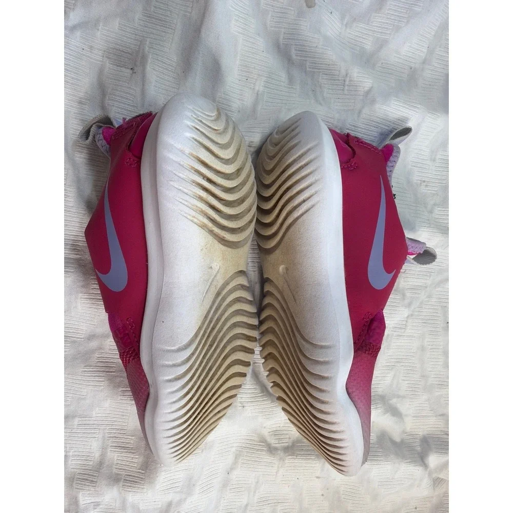 Nike Flex Runner AT4663-606 Toddler Girls Pink Slip-On Sneakers Size 11C